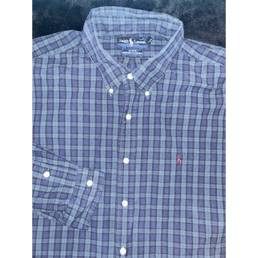 Polo Ralph Lauren Button Down Blake Shirt Men’s 2XL Tartan Plaid Red Pony L/S